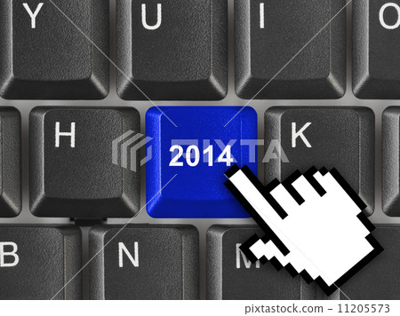 Computer keyboard with 2014 key 11205573