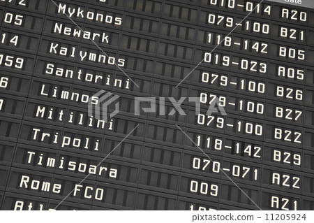 Flight information board in airport Flight information board in airport 11205924