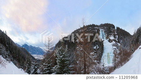 Waterfall Stuibenfall at Umhausen - Tirol Austria 11205968