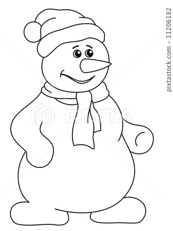 Snowball in a cap, contours Snowball in a cap, contours 11206182