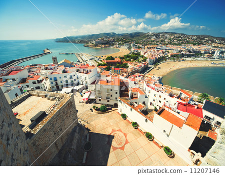 View of the Peniscola town Valencia, Spain 11207146