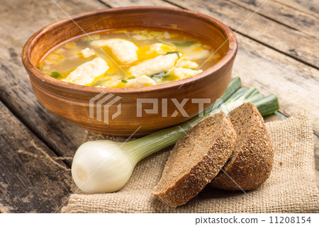 National ukrainian soup with galushky. 11208154