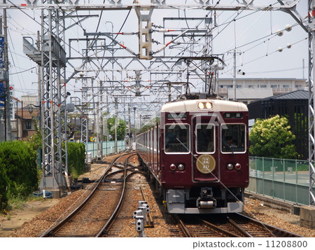 阪急電鐵7000系列7001 F寶塚Revue 1000週年包裝車Imoutokawa線仁川站折回專用臨時列車 11208800