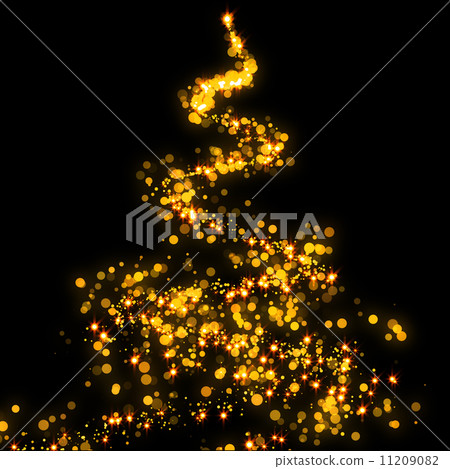 The gold Magic Christmas Tree  11209082