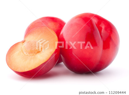 Sweet plum isolated on white background cutout 11209444