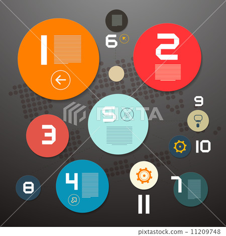 Circle Paper Vector Infographics Layout - Stock Illustration [11209748 ...