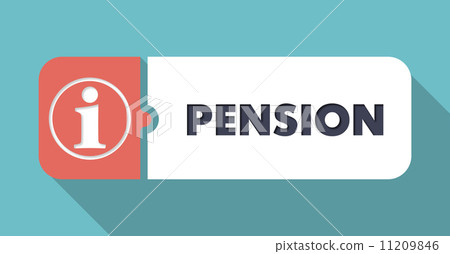 Pension Concept in Flat Design. Pension Concept in Flat Design. 11209846