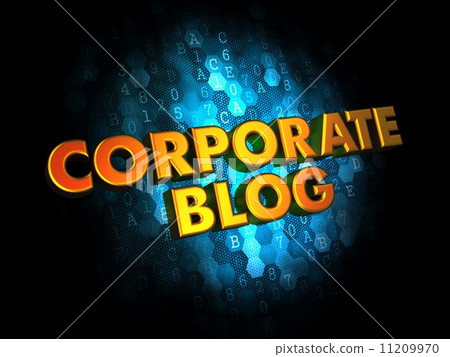 Corporate Blog Concept on Digital Background. Corporate Blog Concept on Digital Background. 11209970