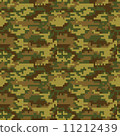 Digital camouflage pattern - OLIVE 11212439
