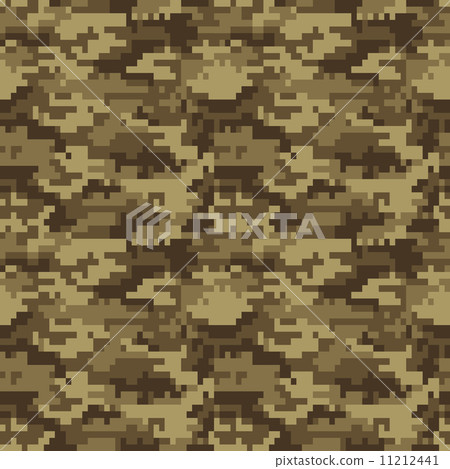 數碼迷彩圖案 - 棕色 數碼迷彩圖案 - 棕色 11212441