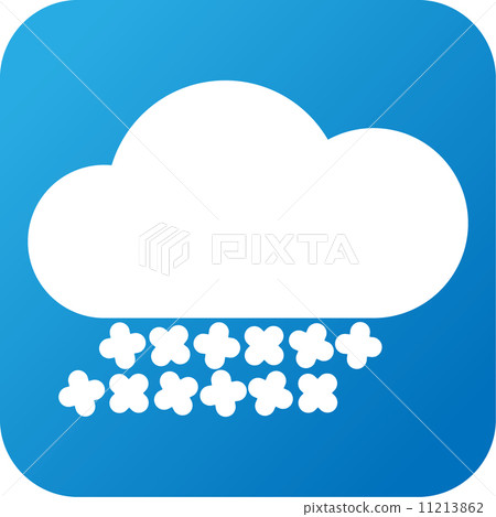 Weather web icon with cloud and snow 11213862