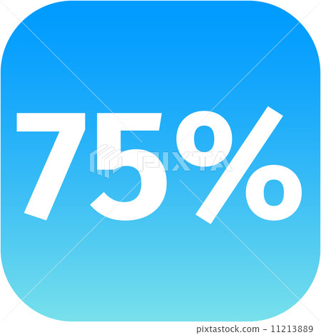 75 percent icon 11213889