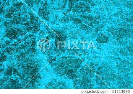Vibrant fast moving blue water 11213980