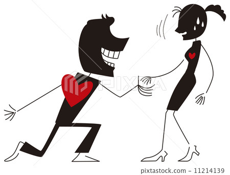 一對夫婦有不同的感情大小 11214139