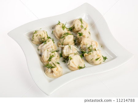 Dumplings Russian pelmeni - Italian ravioli 11214788