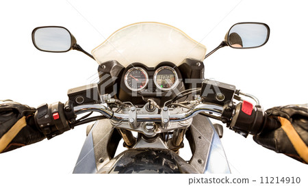 Biker First-person view isolated 11214910
