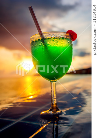 Cocktail near the swimming pool Cocktail near the swimming pool 11214914
