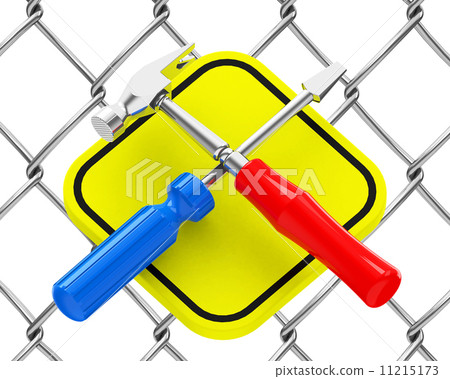 screwdriver and hammer 11215173