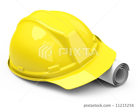 helmet and construction drawing 11215258