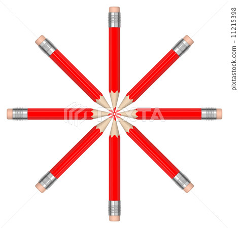 the red pencils 11215398