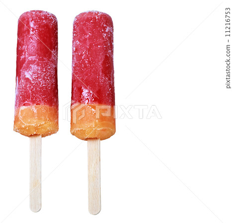 popsicles strawberry and peach 11216753