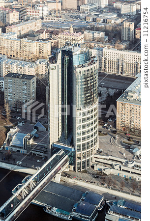 "Tower 2000" and bridge Bagration, Moscow City "Tower 2000" and bridge Bagration, Moscow City 11216754