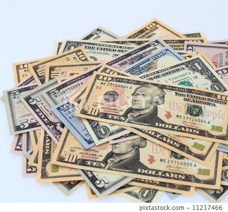 US dollar cash white back 11217466
