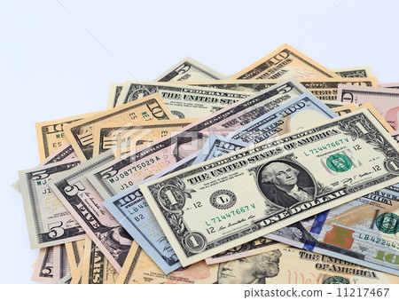 US dollar bill white background 11217467