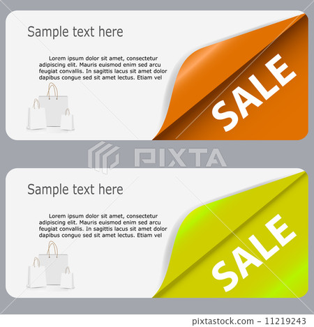 Sale Banner with Place for your Text. Vector Illustration 11219243