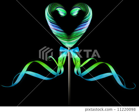 Bright colorful lollipop over black background 11220098