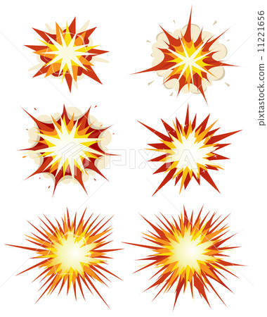 Comic Book Explosion, Bombs And Blast Set 11221656
