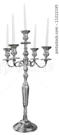 Old silver candlestick 11222195