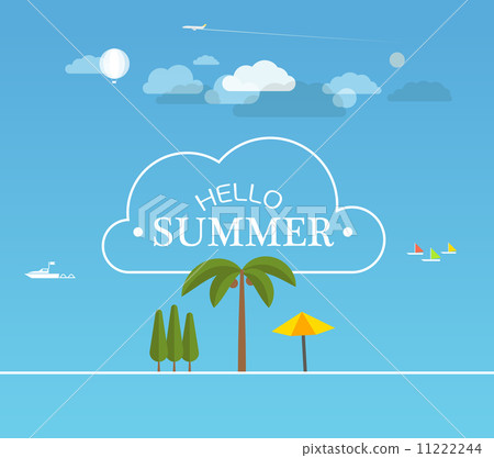 Vacation travelling concept. Flat design illustration Vacation travelling concept. Flat design illustration 11222244