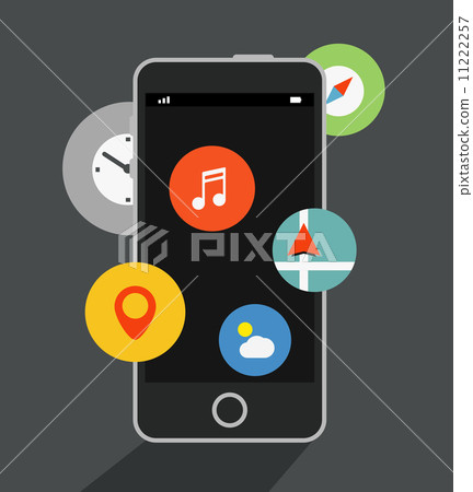 Internet commerce illustration. Flat design concept Internet commerce illustration. Flat design concept 11222257