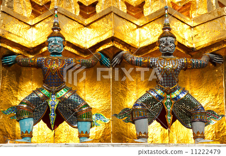 Guardian of Wat Pra Kaew Grand Palace Bangkok Thailand 11222479