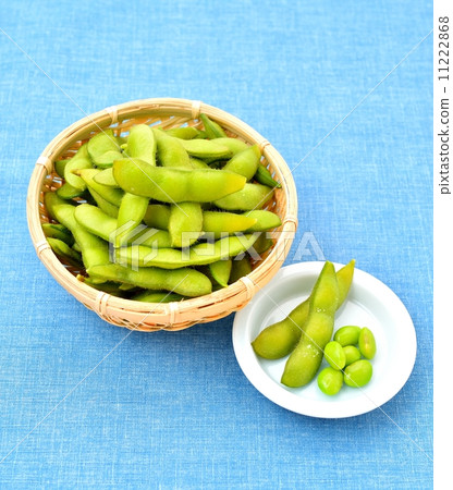 Large grain morning soybeans (with foliage) from domestic Hamamatsu. * Freshly boiled. 11222868