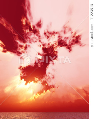 Wind and clouds with the sea 11223513