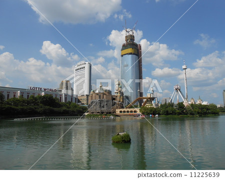 Lotte World as seen from Lake Ishimura [Korea] 11225639