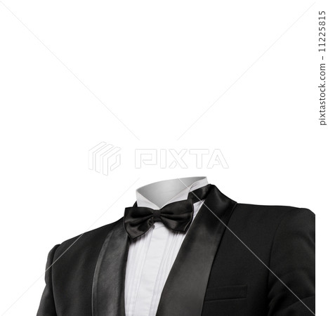 Man without head isolated on white 11225815