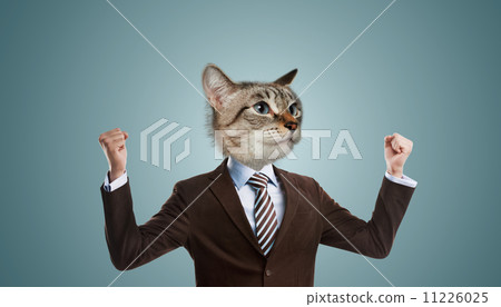 Business man cat head Business man cat head 11226025