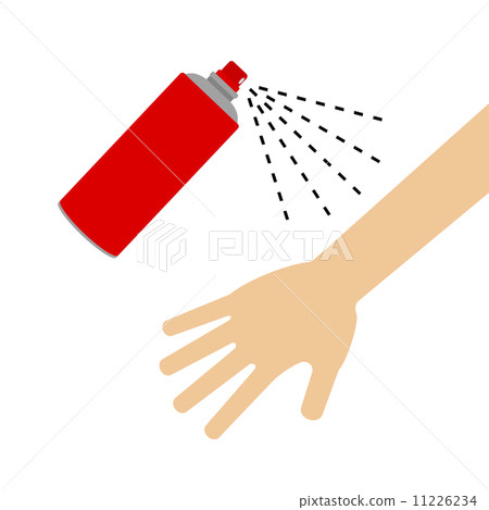 噴在手臂上 噴在手臂上 11226234