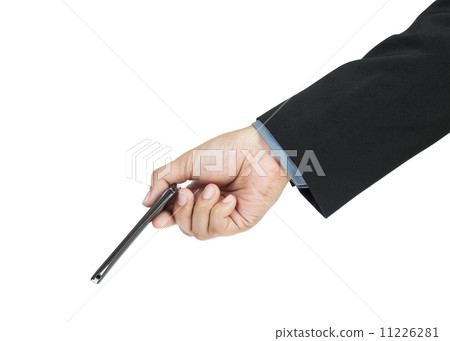 business man holding smart phone 11226281