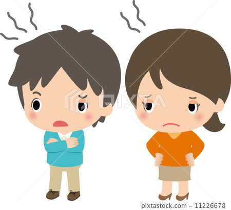 出現可疑的年輕男人和女人 11226678