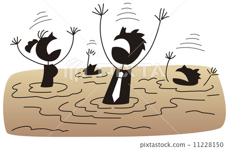 A businessman stuck in the mire 11228150