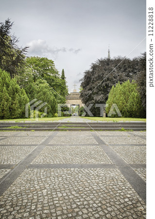 HDR shott, place and entrance of an old cemetery 11228818