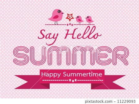 Summer concept  idea design card 11229093