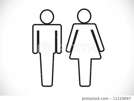 Pictogram Man Woman Sign icons, toilet sign or restroom icon Pictogram Man Woman Sign icons, toilet sign or restroom icon 11229097