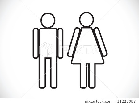 Pictogram Man Woman Sign icons, toilet sign or restroom icon Pictogram Man Woman Sign icons, toilet sign or restroom icon 11229098