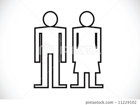 Pictogram Man Woman Sign icons, toilet sign or restroom icon Pictogram Man Woman Sign icons, toilet sign or restroom icon 11229102