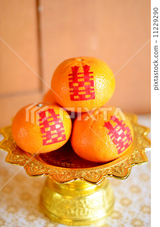Orange for wedding ceremony in Chinese style Orange for wedding ceremony in Chinese style 11229290